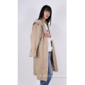 CAPPOTTO TRENCH CON CAPPUCCIO DONNA